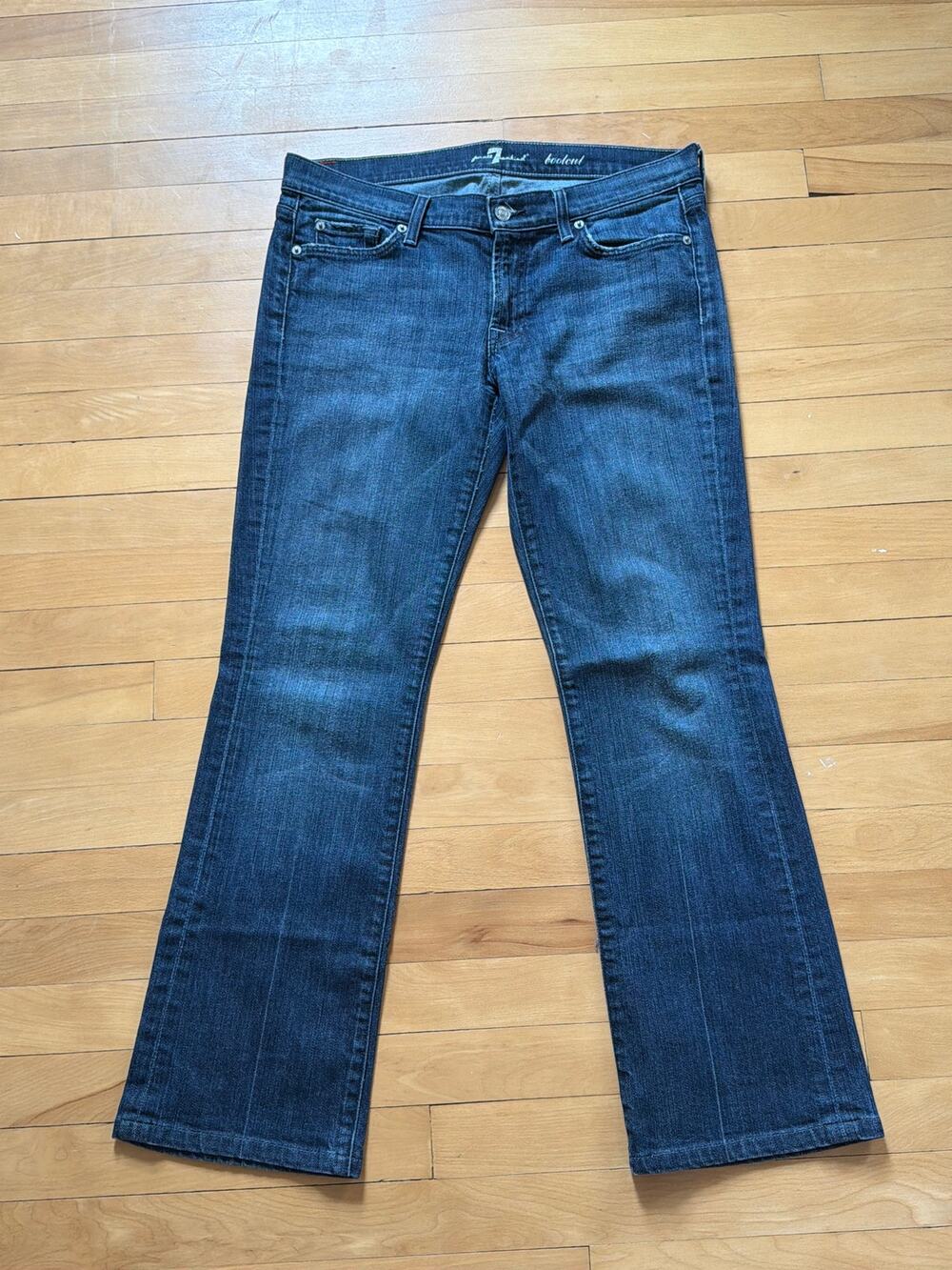 7 For All Mankind Bootcut Leg Jeans Size 32 Dark Wash Stretch